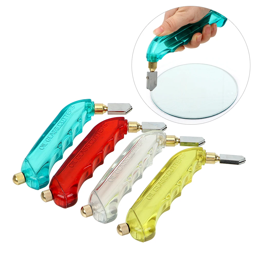 

NICEYARD Hard Alloy Tile Mirror Professional Single Diamond Glass Cutter DIY Repair Cutting Tools Sharp Knife Wheel Color Random