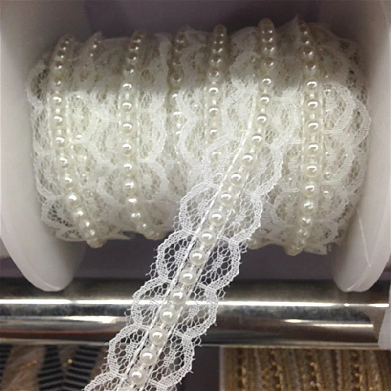 1 ярд Красивые цветочные кружевные жемчужные ткани шитые сетки центральный