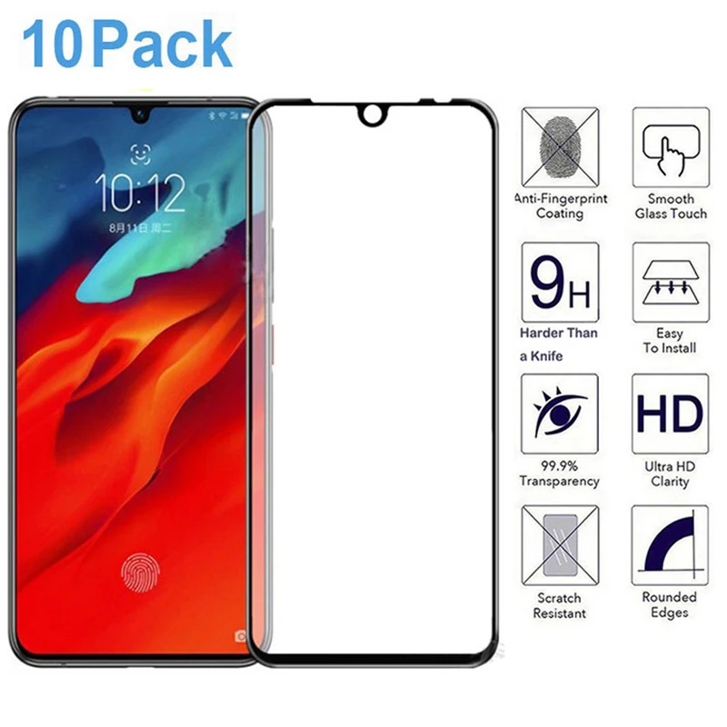 10 шт/партия 3D полный Клей закаленное стекло для lenovo Z6 Pro протектор экрана