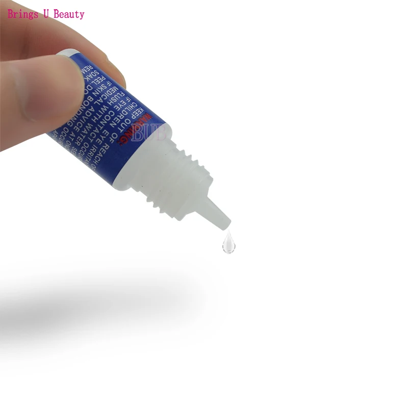 

5Pcs/Lot Glue Needle with Protective Caps Plastic Grip Handle Stainless Steel Sharp Needle Tips to Open Nail Glue Container
