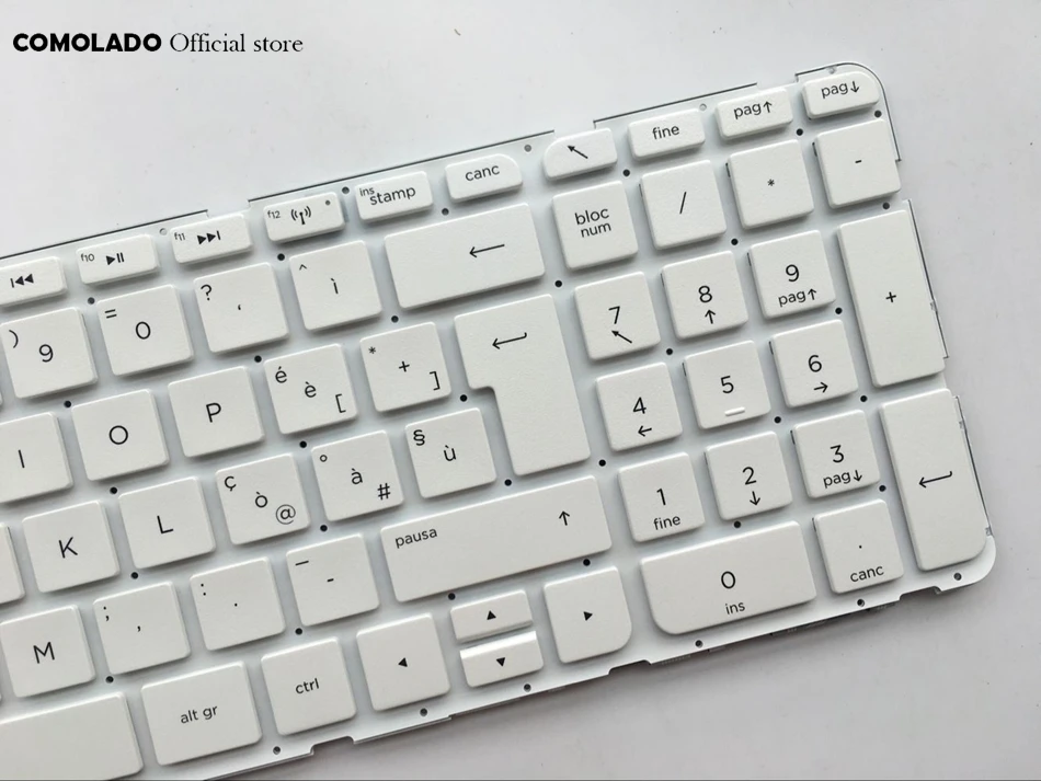 Это итальянская клавиатура для HP Pavilion 15-e 15-n 250 G3 255 256 белая без рамки IT Layout |