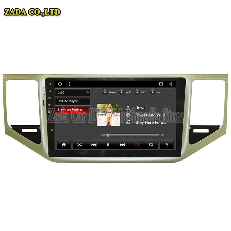 NaviTopia 10 1 inch ГБ/2 ГБ 4 ядра/Octa core Android 7 автомобилей Радио gps для VW Sportsvan 2016 поддержка