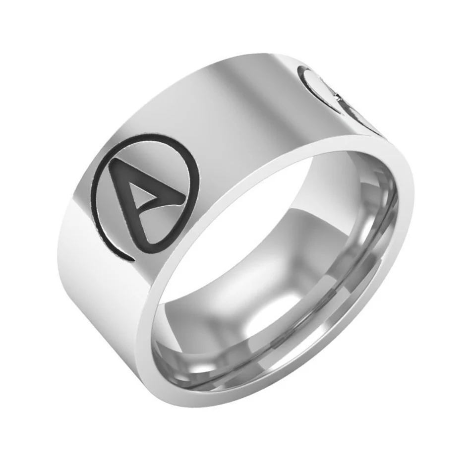 Мужское кольцо из нержавеющей стали Liumo Atheist Atheism 316L Lr333 | Украшения и аксессуары