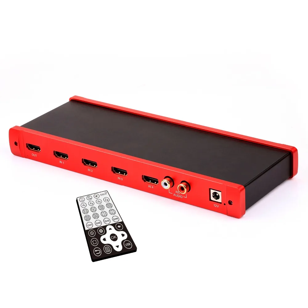 HDMI коммутатор 4x1 Quad Multiviewer бесшовные с в режиме реального времени для Multivideo Экран