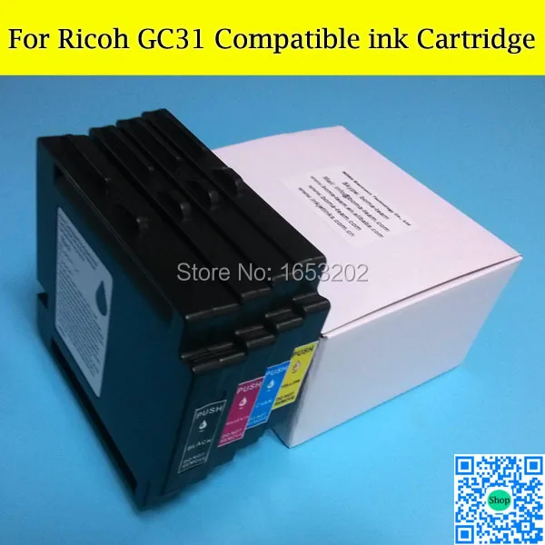 10 комплектов пустых совместимых чернильных картриджей GC31 для Ricoh