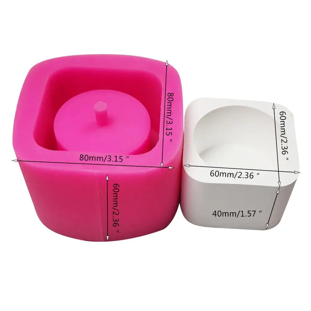 Круглая силиконовая бетонная форма геометрические цветочные горшки для