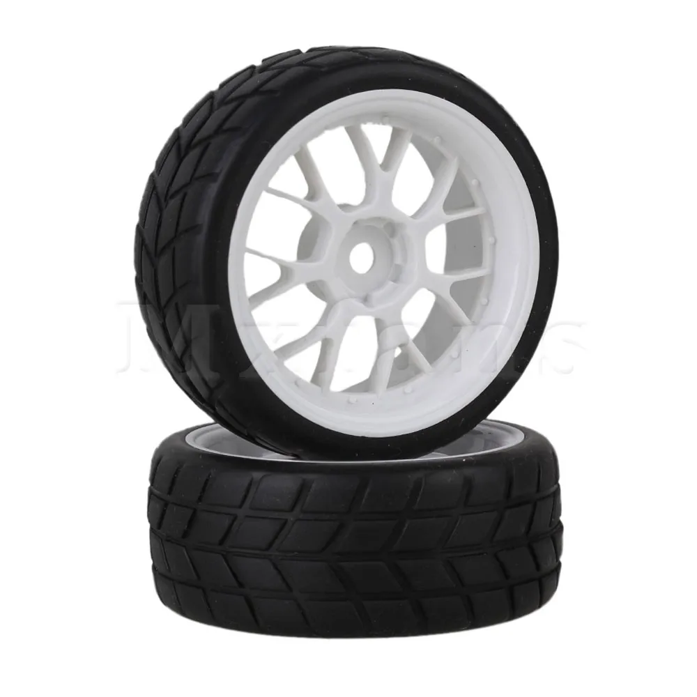 Mxfans 4 x RC1: 10 квадратных узоров резиновых шин y-образной формы обода колеса для