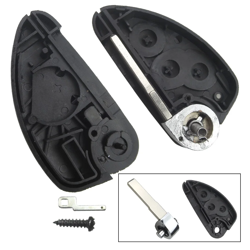 

Okey Tech For Alfa 147 156 166 GT 3 Buttons Flip Folding Remote Car Key Shell Uncut Blade Replacement Cover Case