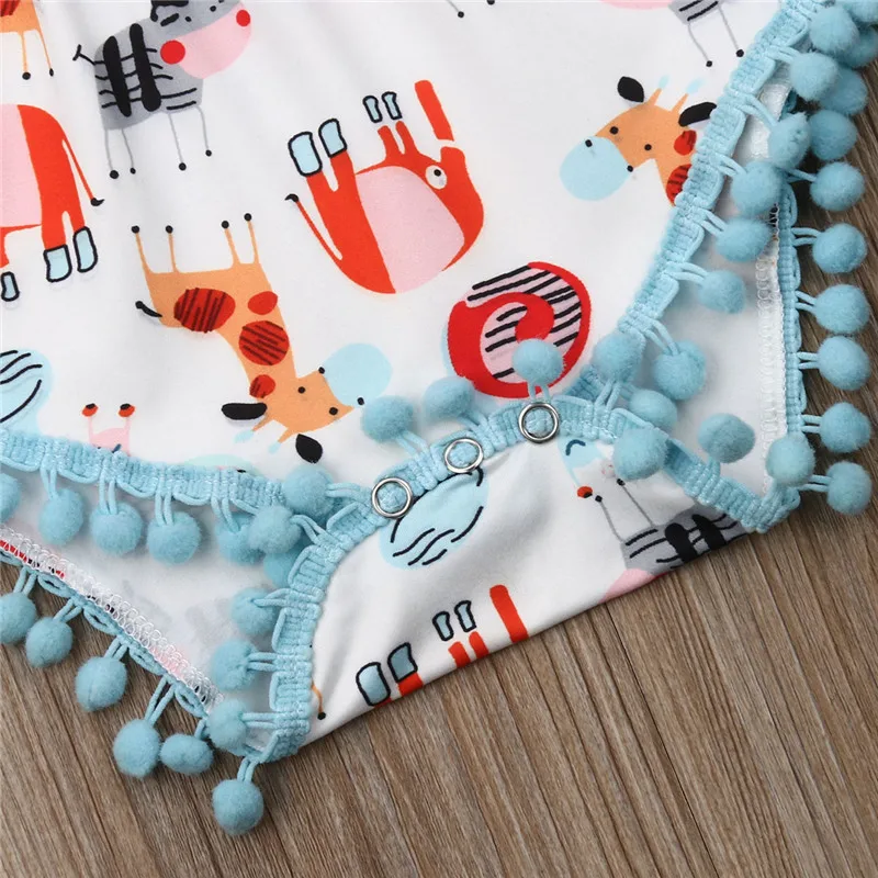 2019 милый комбинезон с цветочным рисунком 2 предмета животными для маленьких