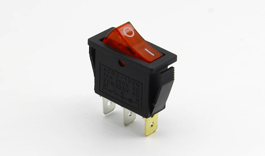 5 шт./лот красный светодиодный светильник 3PIN SPST вкл/выкл G132 кулисный переключатель лодки 15A/250 В 20A/125 В Приборная панель автомобиля грузовик RV ATV дома