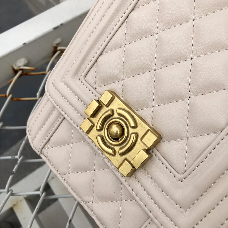 M R.L маленькая сумка из искусственной кожи в клетку с бриллиантами для женщин