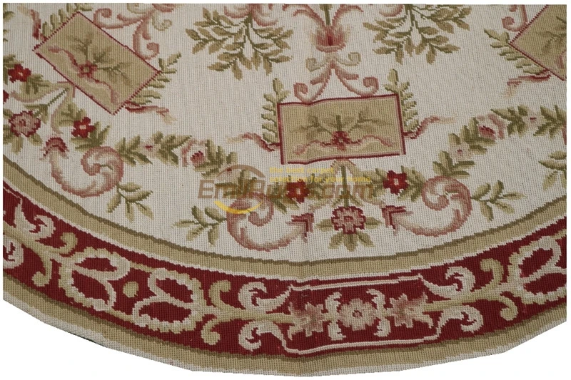 Needlepoint Rugs коврики для вязания крючком 152 см x 5 'x 5' Hy-4gc3neeyg9 Round | Дом и сад