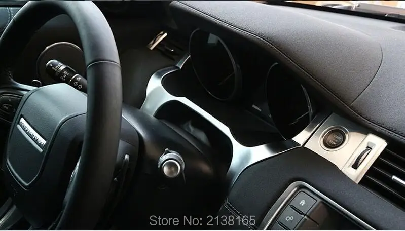 Chrome Dashboard украшения Накладка для Land Rover Range Evoque 2011 2015 автомобиля Интимные