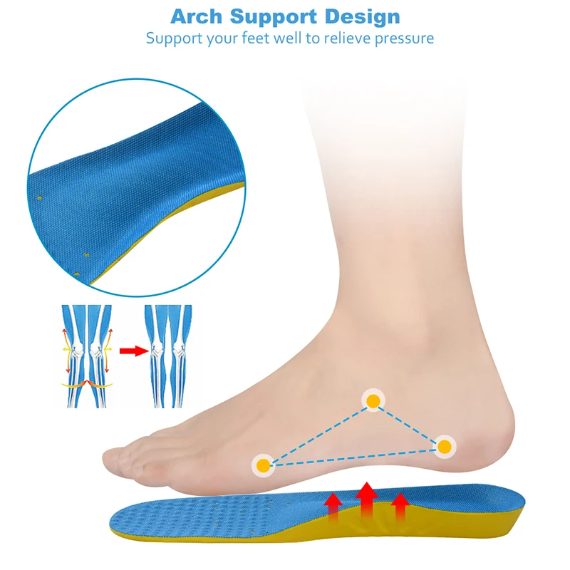 Soumit мягкая стелька из пены с эффектом памяти амортизация ортопедическая Арка