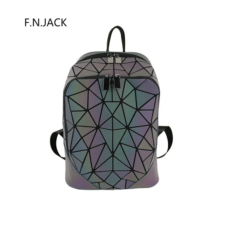 Новый рюкзак F.N.JACK простая сумка для отдыха и путешествий полированная Ночная