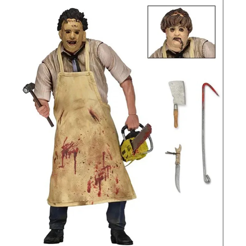 Новая 18 см NECA 40th Техасская цепь фильм пила резня фигурка игрушки Коллекционная