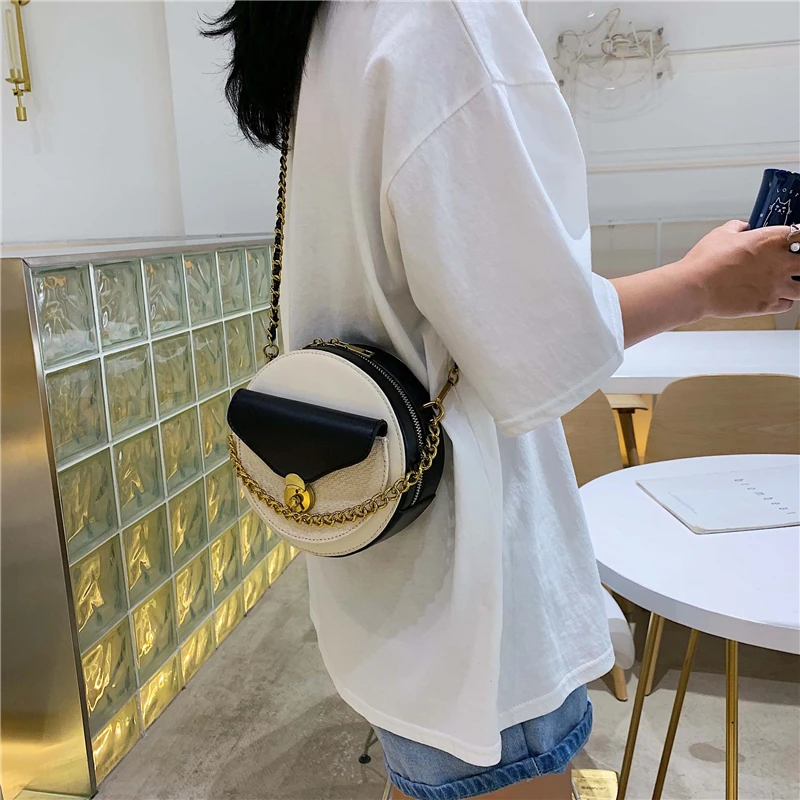 Женская сумка-тоут из искусственной кожи круглый дизайн 2019 | Багаж и сумки