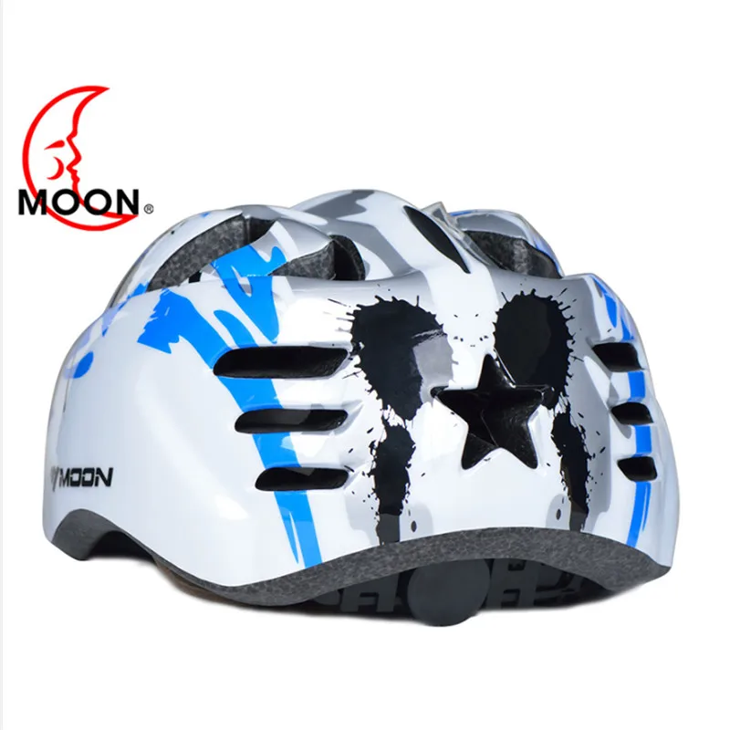 MOON Cute Kids Helmet Hot out Mold с принтом граффити Безопасная езда/Оборудование для катания