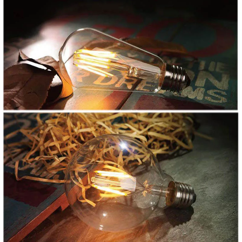 Светодиодная лампа Эдисона GreenEye высокой яркости E27 E14 220 В|led filament|edison ledvintage edison led |