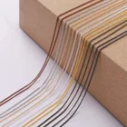 5 млот 1,3-2,5 мм Золотая родиевая медная цепочка для изготовления ювелирных изделий своими руками аксессуары для ювелирных изделий