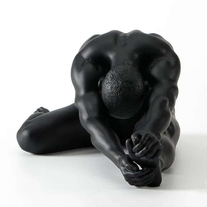 modern naked male masculin mask dies Star naked art men Creative nude art male gymnastics decorationroom Art Statue