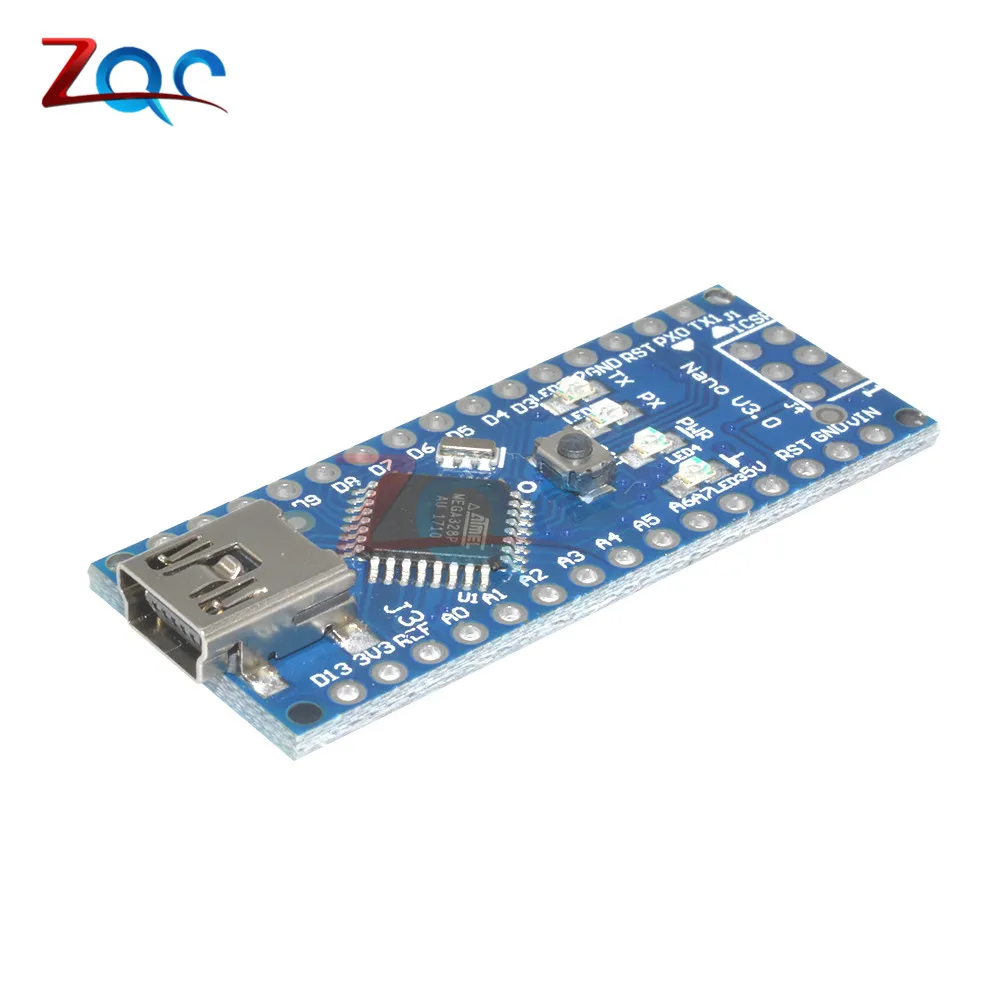 Микроконтроллер Atmega328 Mini USB Nano 3 0 микроконтроллер для Arduino FT232 5 В 16 м плата модуль с