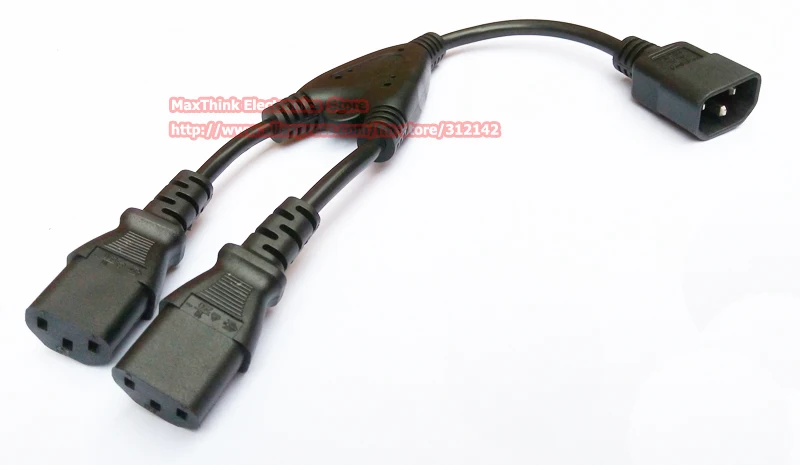 Кабель разветвитель IEC типа папа/мама 2 шт.|c13|c13 connectorcord holder |
