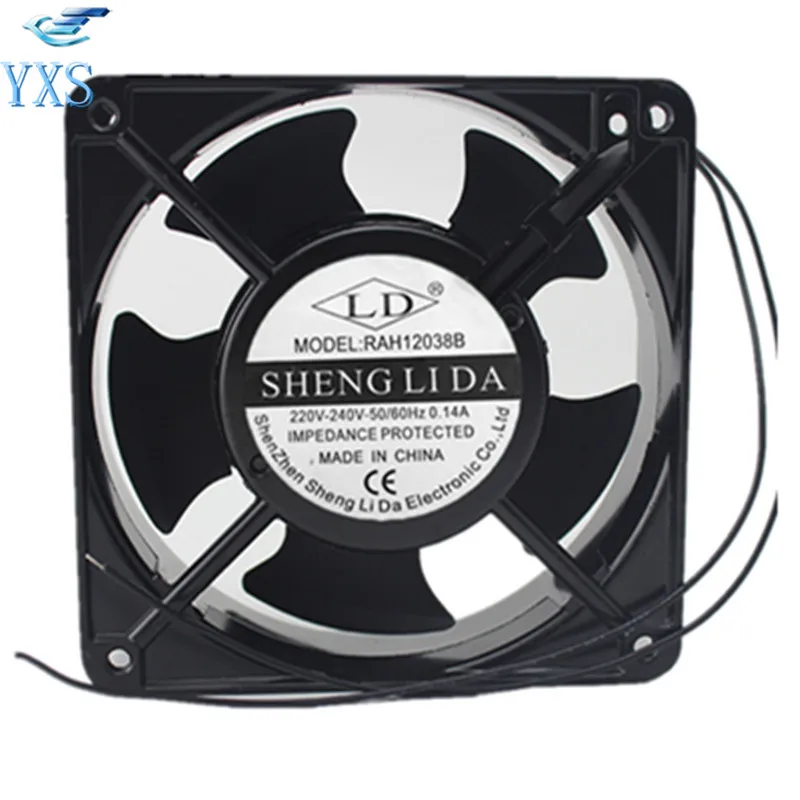 RAH12038B AC 220V 240V 0.14A 50/60HZ 2 провода 12038 12 см 120*120*38 мм Вентилятор охлаждения компьютера |