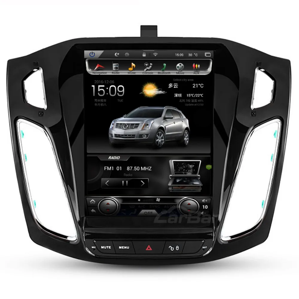 10," вертикальный экран 1024*768 Android автомобильный DVD gps навигатор радио плеер для Ford Focus 2012 2013 ram 2 Гб четырехъядерный