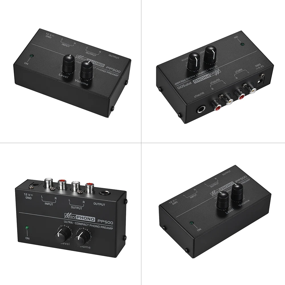 Ультракомпактный предусилитель фоноса с регулятором уровня и громкости вход
