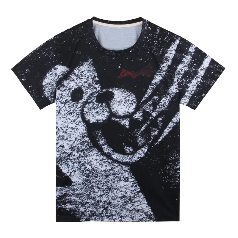 Футболка с изображением монокумы данганронпа футболка унисекс летняя