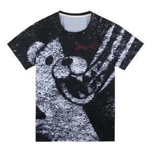 Футболка Dangan Ronpa monokuma, футболка danganronpa, летняя футболка унисекс, Повседневная футболка, одежда для мальчиков, футболки с аниме