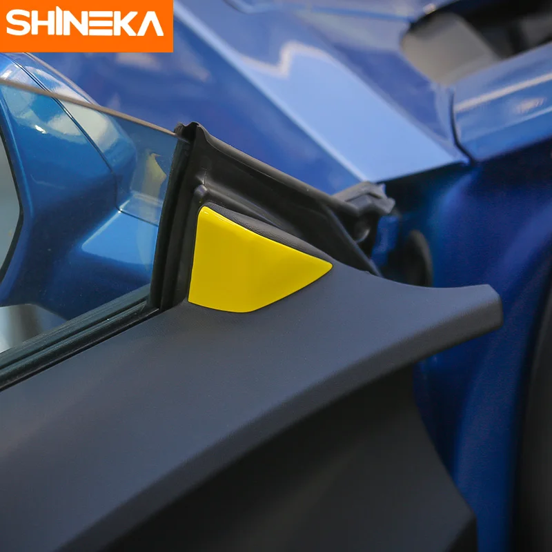 SHINEKA автомобильный Стайлинг декоративная наклейка треугольная накладка на окно