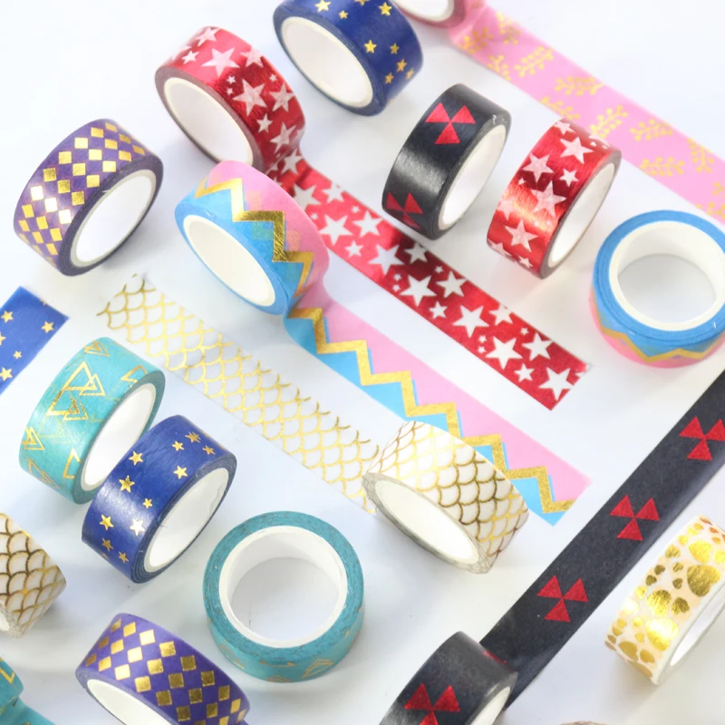 Новый кий Domikee японское украшение из золотой фольги Васи ленты в рулонах для