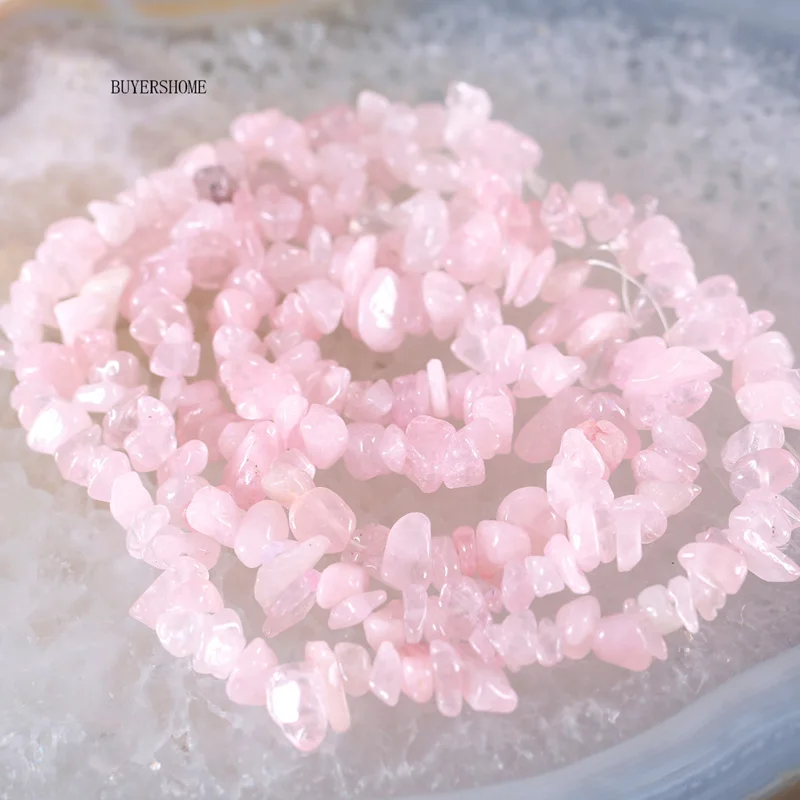 Pink Crystal Свободные бусины подходят ожерелье браслет серьги для женщин девочек 5x8 мм натуральные камни Lapis Кристалл розовый кварц опал гранат строка 35" - Цвет: Pink Crystal