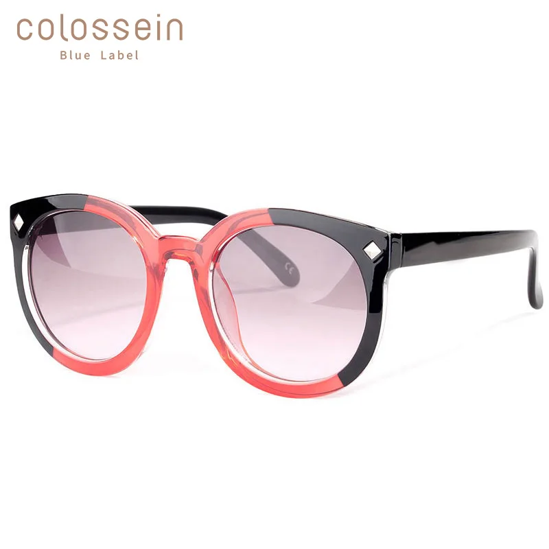 COLOSSEIN солнцезащитные очки Женские ретро круглые негабаритные для летнего отдыха