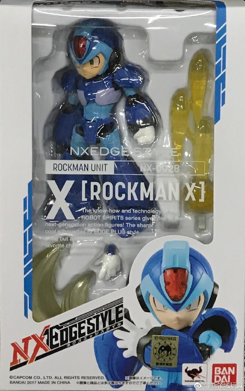 WSTXBD стиль nxedge NX Rockman X ПВХ Рисунок Brinquedos игрушки Фигурки Куклы Синий Q версия