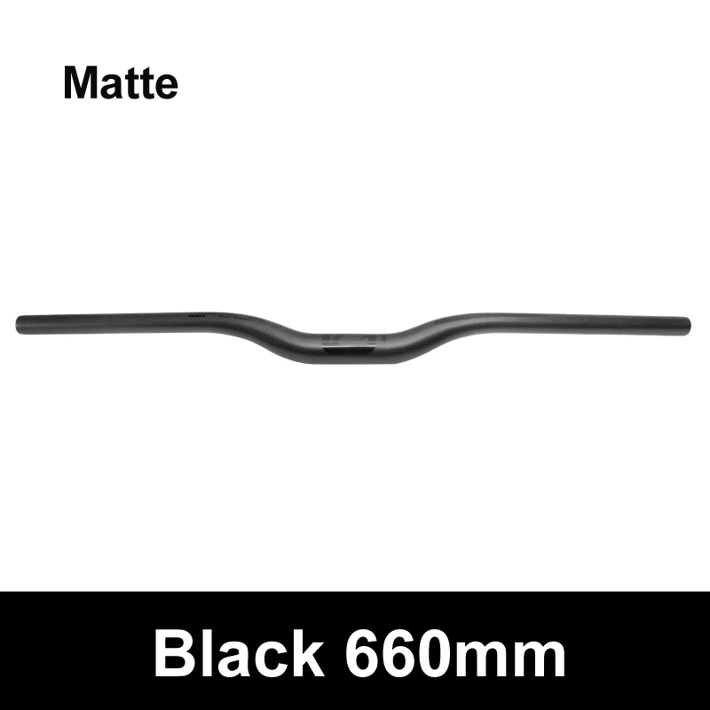 Rise 660mm Ullicyc MTB углеродный фрибер руль для велосипеда плоский или подъемный руль для горного велосипеда 31,8*580/600/620/640/660/680/700/720/740/ - Цвет: Rise 660mm