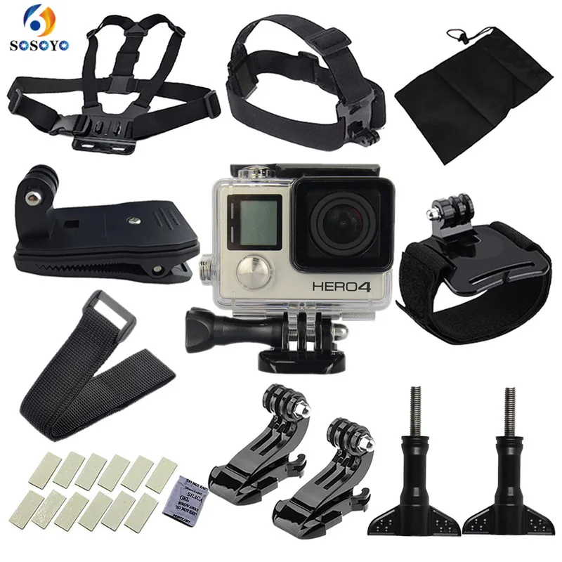 Водонепроницаемый защитный чехол для Gopro регулируемый нагрудный ремень набор