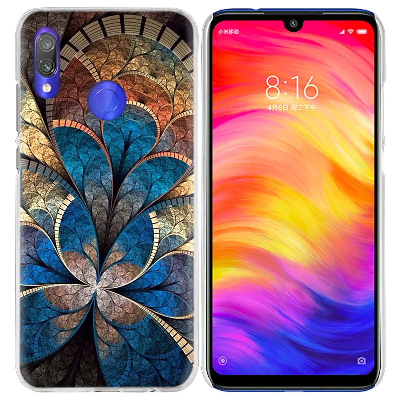 Жесткий чехол для телефона с мандалой цветком и решеткой для Xiao mi Red mi Go Note 7 6 6A Pro S2 5 5A 4X mi A1 A2 9 mi x 3 5G 8 lite Play F1