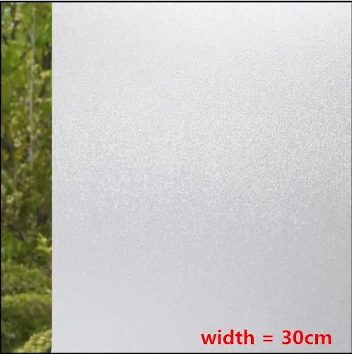 width is 30cm Прозрачные непрозрачные самоклеющиеся наклейки для балкона, стеклянная пленка, Взрывозащищенная ванная комната, раздвижное окно для ванной, наклейка - Цвет: width is 30cm