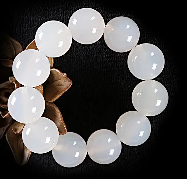 Темно зеленый 100% натуральный бразильский Агат бусы для женщин и мужчин подарок