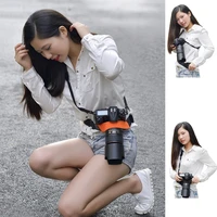 black adjustable camera fixed belt security waist belt protect strap sling anti swing for cycling climbing riding