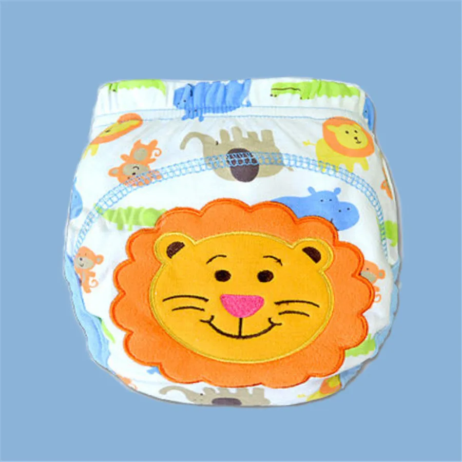 6 шт. детские подгузники моющиеся многоразовые в клетку/Хлопковые тренировочные