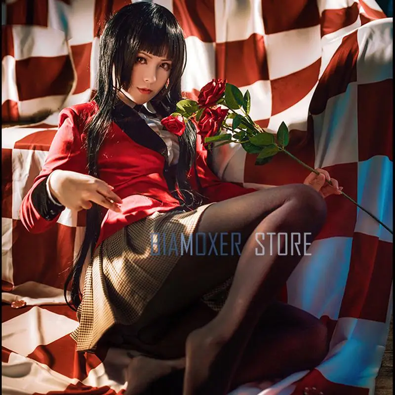 Kakegurui компульсивный игрок Jabami Yumeko Igarashi Sayaka маскарадные костюмы школьная форма