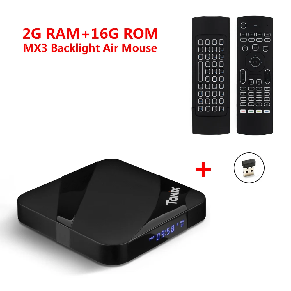 2GB 16GB add MX3L Tanix TX3 Max Smart tv Box Android 7,1 приставка HDMI 2,0 H.265 4K медиаплеер Amlogic S905W 2 Гб 16 Гб Bluetooth PK x96 mini - Цвет: 2GB 16GB add MX3L