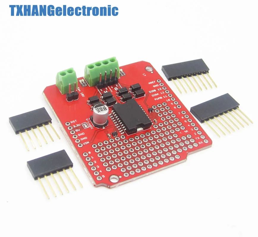 L298P Двухканальный драйвер двигателей щит DC epper платы для arduino uno|dc dc|dc motor driverarduino uno