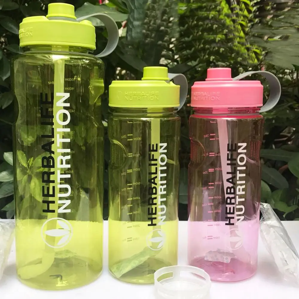 Новое поступление 1Л 2л 1000 мл herbalife зеленый розовый цвет соломенный тип Спорт