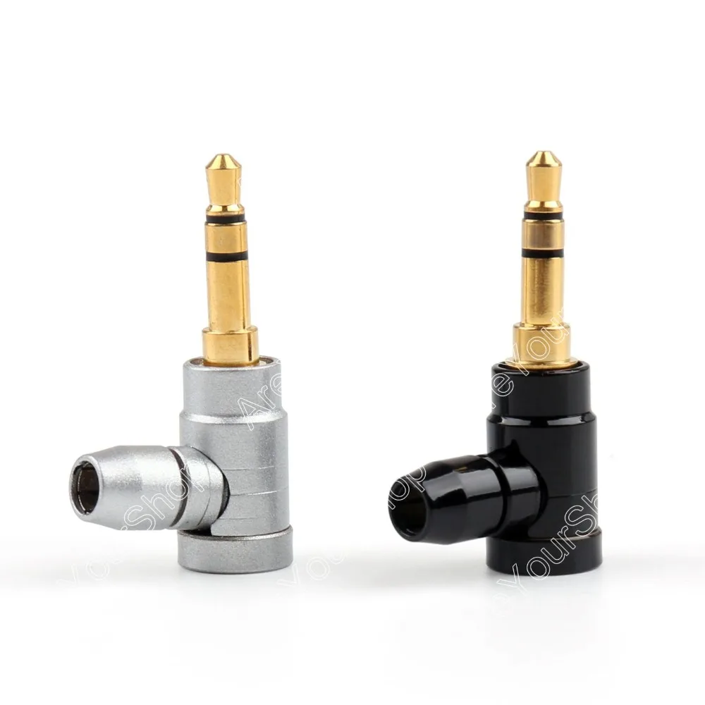 Areyourshop продажа 2 шт. медь 1/8 &quot3 5 мм стерео Прямоугольный штекер припоя Jack аудио