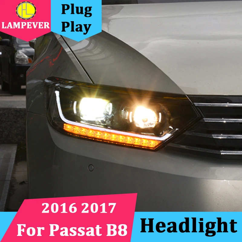 1 комплект 2 шт. автомобильная фара для VW Passat B8 европейская версия 2016 2017 фары
